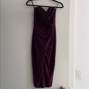 Strapless cocktail dress